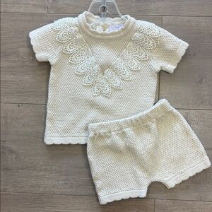 Bon Knit 2pc short set 6-9M